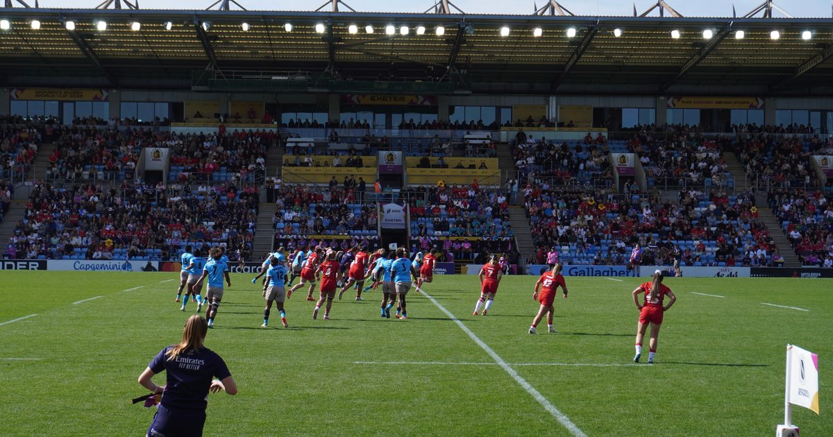 Wales vs Fiji Women's Rugby World Cup Pool B match at Sandy Park